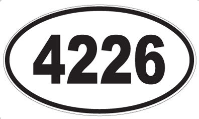 4226 - Oval Sticker