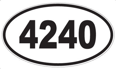 4240 - Oval Sticker