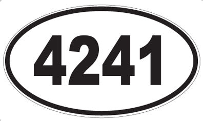4241 - Oval Sticker