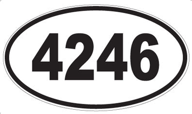 4246 - Oval Sticker