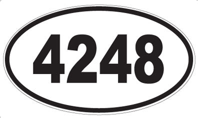 4248 - Oval Sticker
