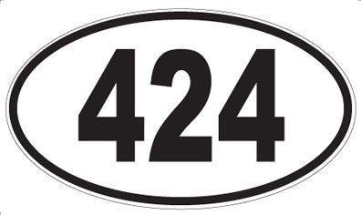 424 - Oval Sticker