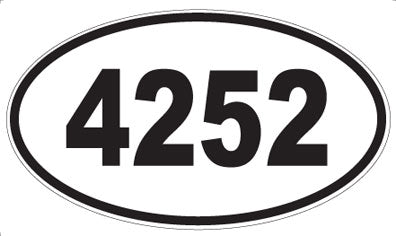 4252 - Oval Sticker