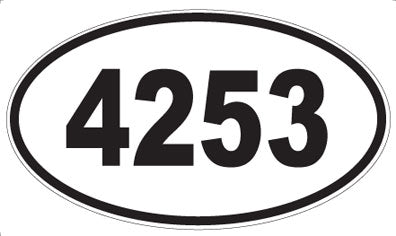 4253 - Oval Sticker