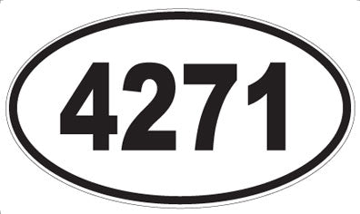 4271 - Oval Sticker
