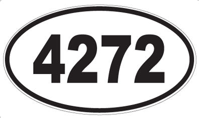 4272 - Oval Sticker