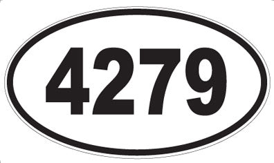 4279 - Oval Sticker