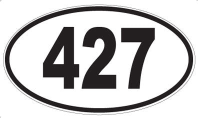 427 - Oval Sticker