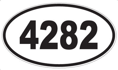 4282 - Oval Sticker