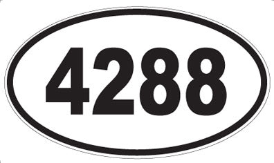 4288 - Oval Sticker
