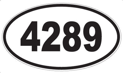 4289 - Oval Sticker