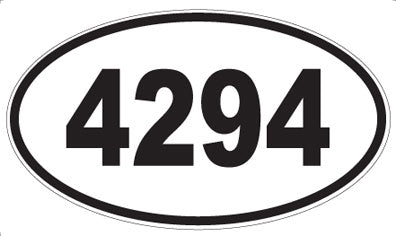 4294 - Oval Sticker