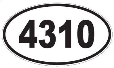 4310 - Oval Sticker