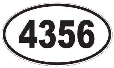 4356 - Oval Sticker