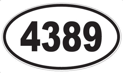 4389 - Oval Sticker