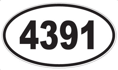 4391 - Oval Sticker