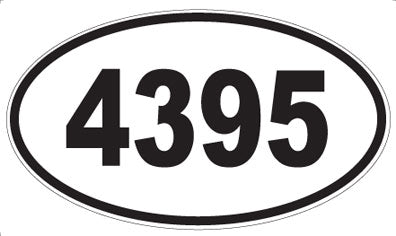 4395 - Oval Sticker