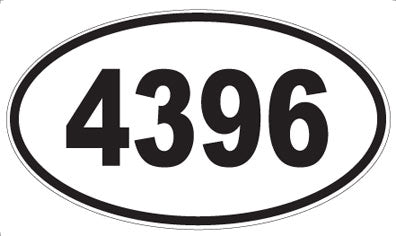 4396 - Oval Sticker