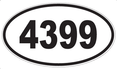 4399 - Oval Sticker