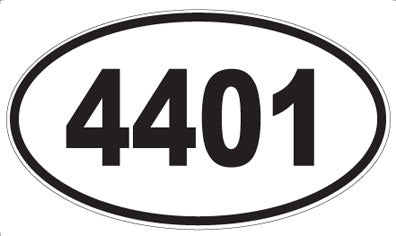 4401 - Oval Sticker