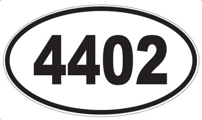 4402 - Oval Sticker