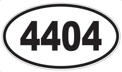 4404 - Oval Sticker