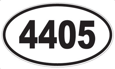 4405 - Oval Sticker