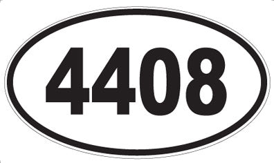 4408 - Oval Sticker