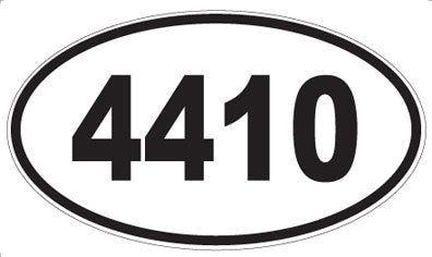 4410 - Oval Sticker