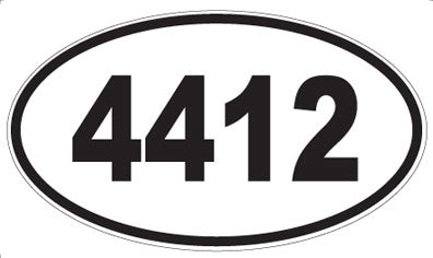 4412 - Oval Sticker