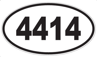 4414 - Oval Sticker