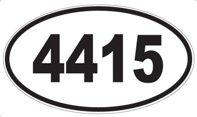 4415 - Oval Sticker