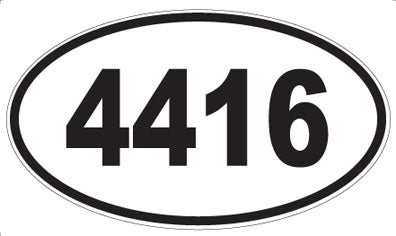 4416 - Oval Sticker