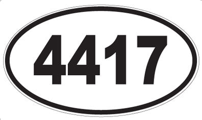 4417 - Oval Sticker