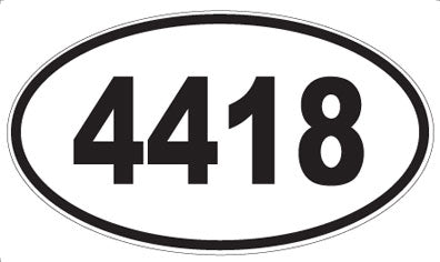 4418 - Oval Sticker
