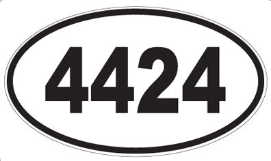 4424 - Oval Sticker