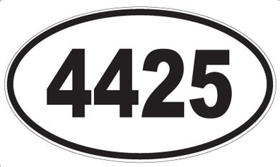 4425 - Oval Sticker
