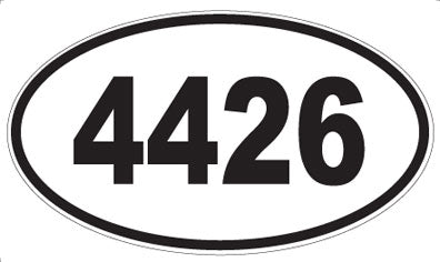4426 - Oval Sticker