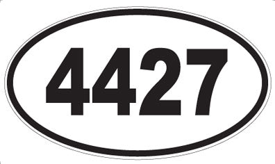 4427 - Oval Sticker