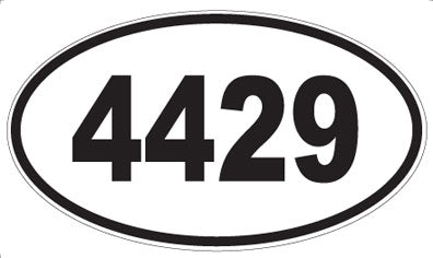 4429 - Oval Sticker