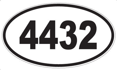 4432 - Oval Sticker