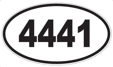 4441 - Oval Sticker