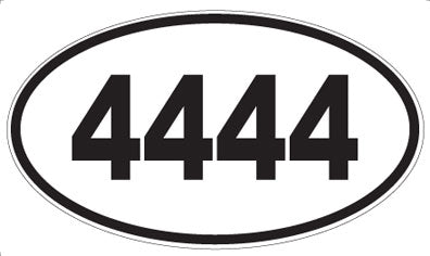 4444 - Oval Sticker