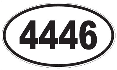 4446 - Oval Sticker