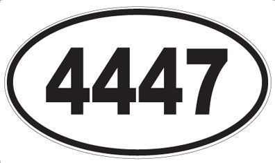 4447 - Oval Sticker