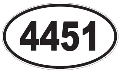 4451 - Oval Sticker