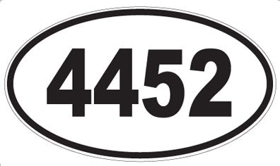4452 - Oval Sticker
