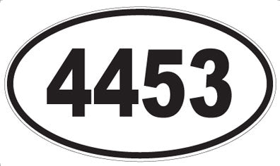 4453 - Oval Sticker