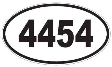 4454 - Oval Sticker