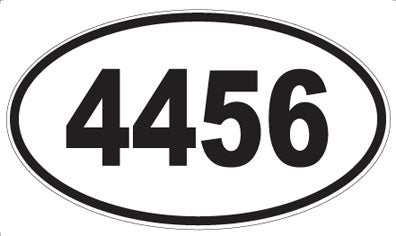 4456 - Oval Sticker